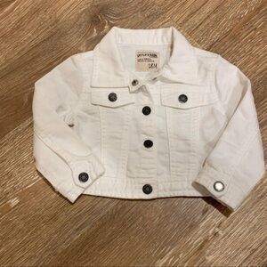 Girls White Jean jacket